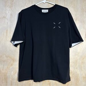 Maison Margiela Cotton Crew Neck T-shirt Double Sleeve Italy MM6 Designer MED 10